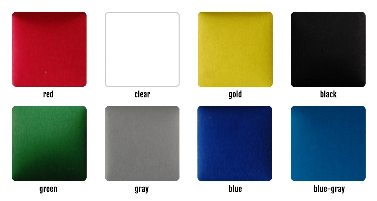 Sulfuric Anodizing Color Chart